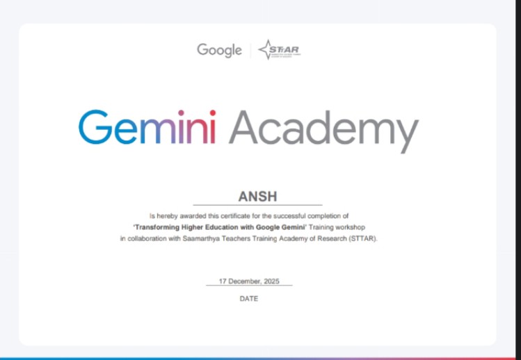 Transforming Higher Ed with Gemini certificate