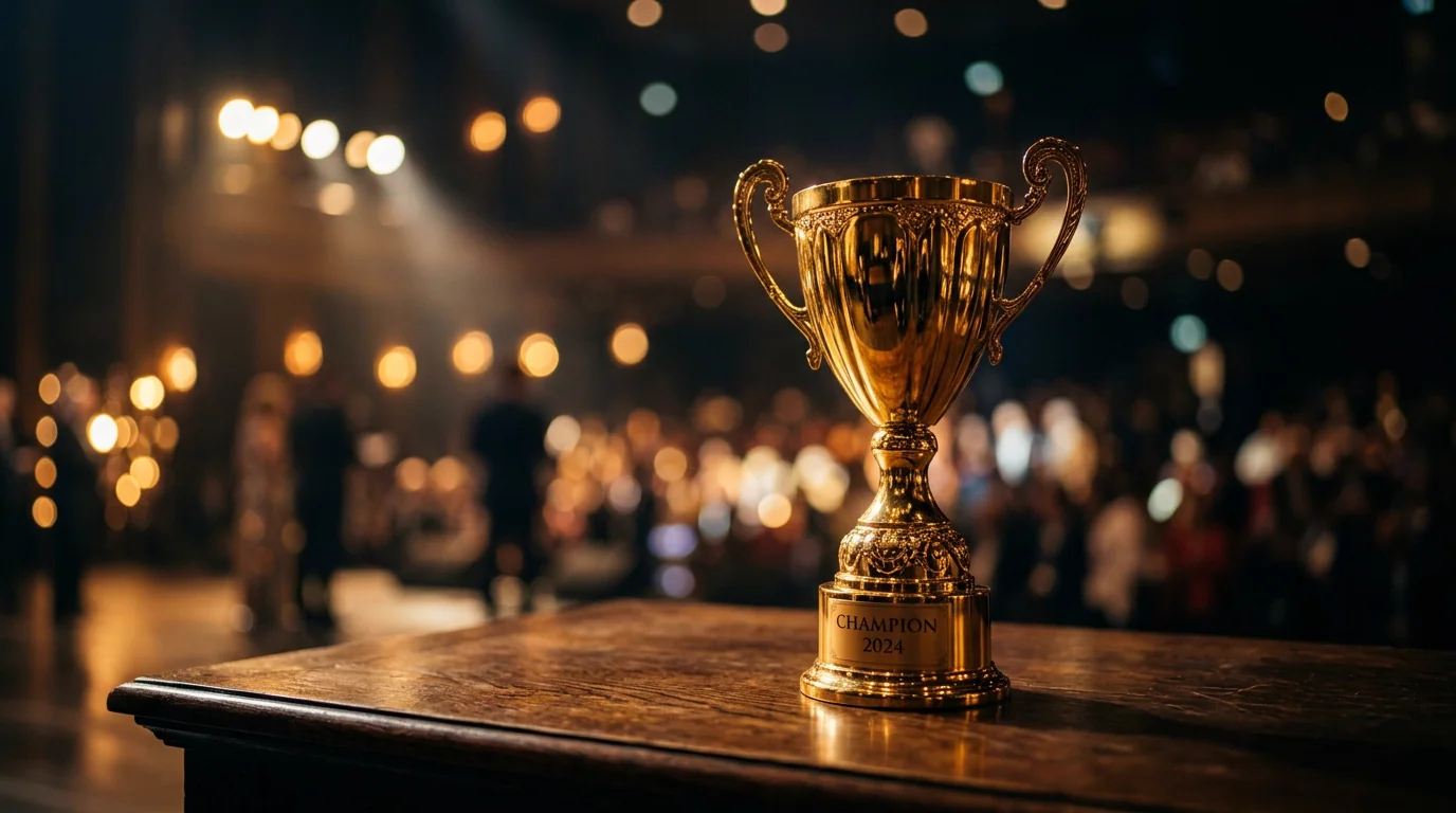 Golden trophy